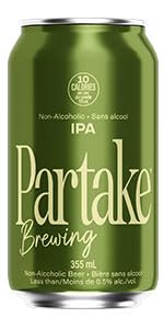 Partake Brewing Craft Non Alcoholic Beer, IPA 12 Pack x 12 Fl Oz Cans - Low Calorie & Carb, No Sugar, All Natural Ingredients - Award-Winning Taste, Non Alcoholic Beer Without the Empty Calories