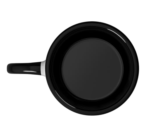 Dancing Santa With Beer and Lights Ceramic Mug, Black/White