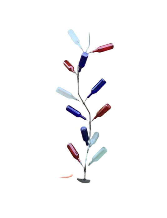 Hopfrog Market USA Wine Bottle Tree - Curved Southern Classic -Holds 13 Bottles- 6 FEET- Most Popular