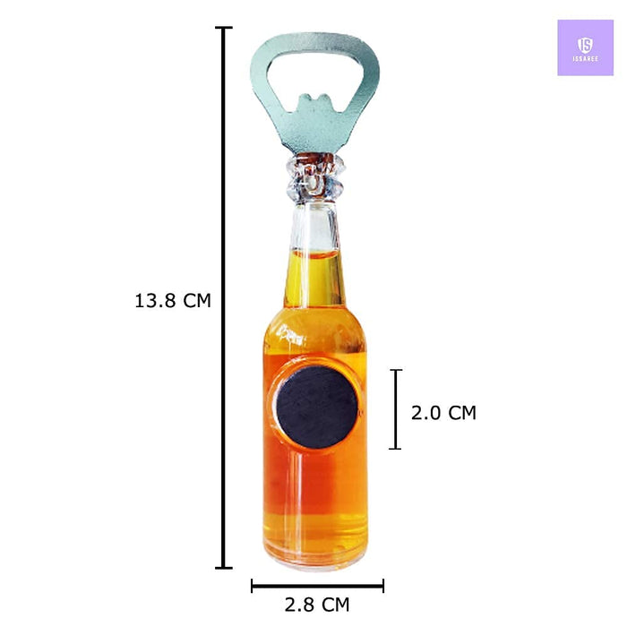 Magnetic Beer Bottle Opener Figure Beer Bottle Bar Refrigerator Decor Unique Birthday Gifts Collection (Corona Extra)