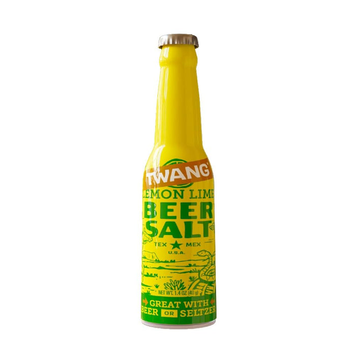 Twang Flavored Beer Salt Seasoning, Lemon Lime, Toppings for Beer, Hard Seltzers, Canned Cocktails and More, 1.4 Ounce (Pack of 24)