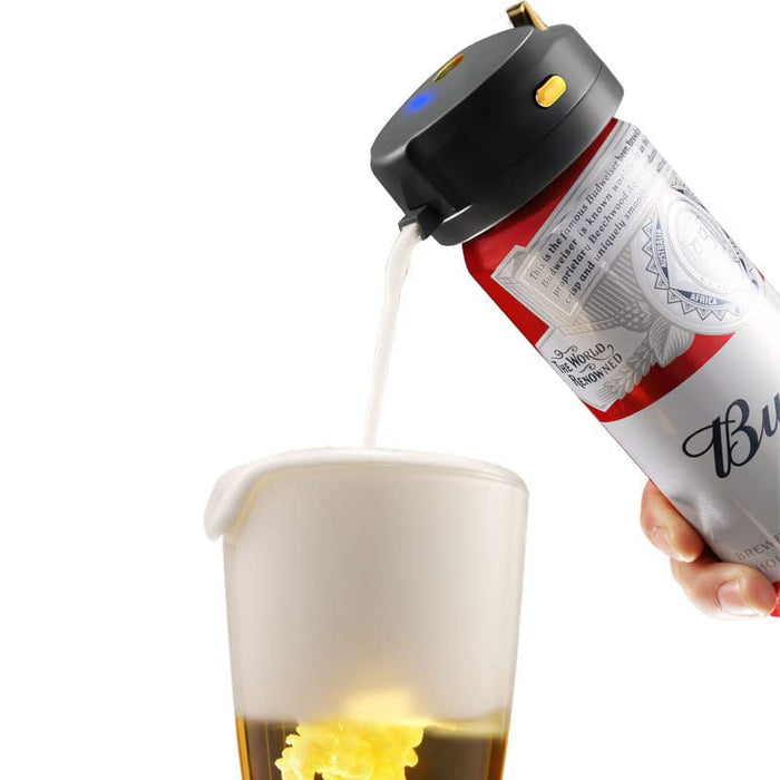 Can Beer Foam Maker - Awesome Compact Gift for Beer Lover, Thanksgiving & Christmas. Turn Basic Bottled Beer into a Delicious and Perfect Tasty Beer with Ultra Fine Foam