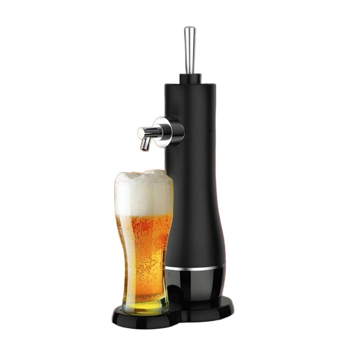 YRJCHCG Draft Beer Dispenser, Beer Foam Maker, Beer Draft System for Canned and Bottled, Beer Gifts for Men, Father's Day, Birthday, Black