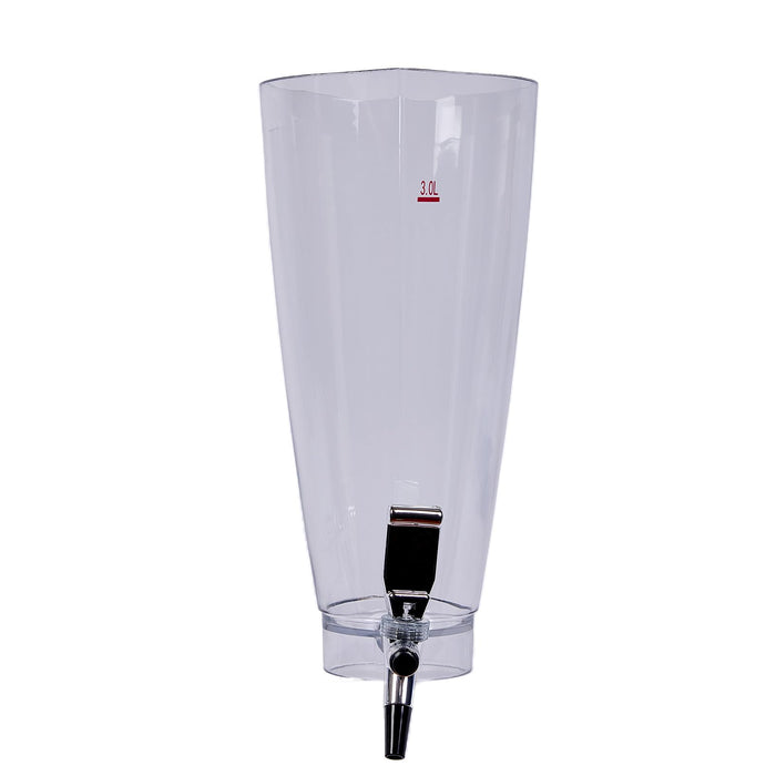 Mpuufom Beer Tower 3L/100oz Beverage Dispenser with fluent Spigot & Ice Tube,Margarita Tower, Mimosa Tower, Tabletop Liquor Drink Dispenser for Parties, Bars, Pubs, Restaurants