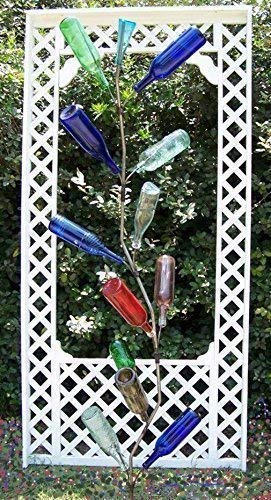 Hopfrog Market USA Wine Bottle Tree - Curved Southern Classic -Holds 13 Bottles- 6 FEET- Most Popular