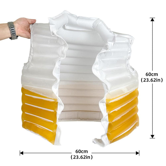 Beer Jacket With Straw, Transparent Puffer Coat, Fun Beer Beverage Holder, Party Essential, Drinkable Jacket for Festivals And Outdoor Events, Beergifts for Couple