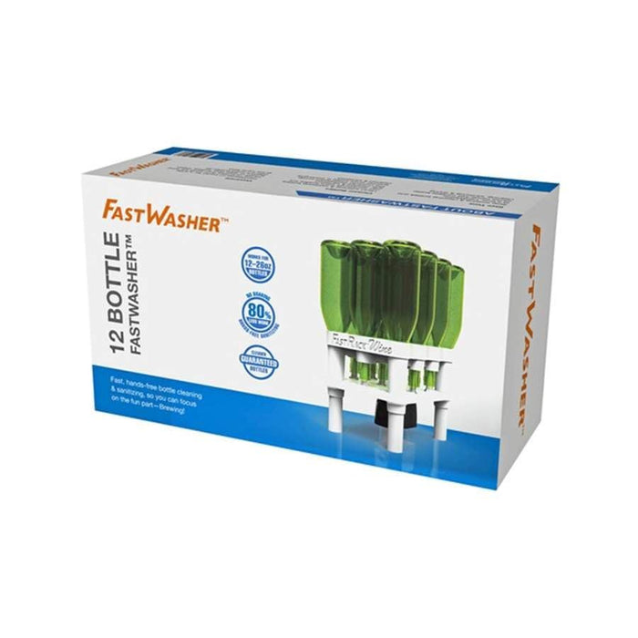 FastWasher 12 Beer Bottle Washer and Wine Bottle Cleaner | BOTTLES & RACKS NOT INCLUDED | General Purpose Rinser | Cleaner and Sanitizer System, Easy to Assemble