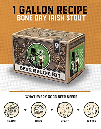 Craft A Brew Recipe Kit - Bone Dry Irish Stout Refill - 1 Gallon - Ingredients for Home Brewing Beer