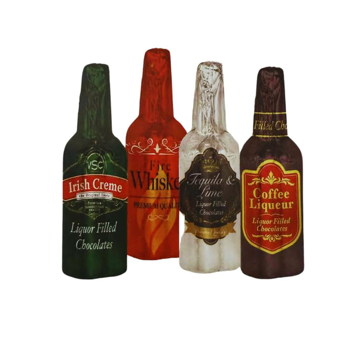 Liquor Filled Chocolates Gift Box, 48 Count, 18.6 oz, Holiday Themed Packaging
