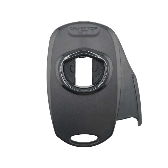 Draft Top Lift Universal Topless Can Opener - Smooth Edge Aluminum Can Lid Remover For Beer, Cocktails, & Soda - Ideal For Tailgating & Garnishes, As Seen On Shark Tank (Black)