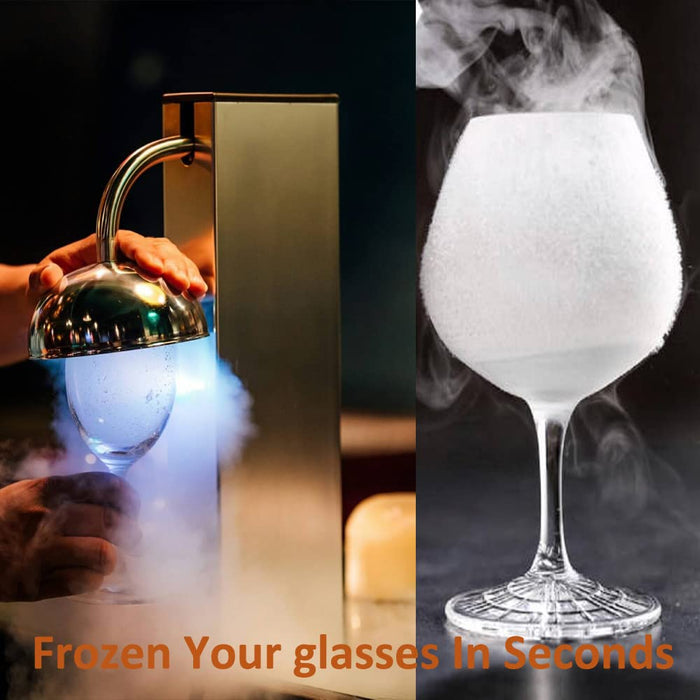 INNOVECO Glass Chiller – CO2 Glass Froster for Cups and Glasses – Instant Drink Chiller for Cocktail, Beer, Mixed Drinks, Wine – Glass Chiller for Bar, Restaurant, Kitchen.