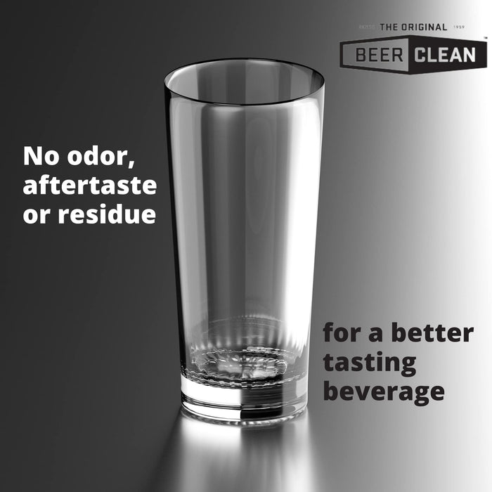 BEER CLEAN Diversey 990224 Low Suds Glass Cleaner for Electric Brushing, Portion Control Bar Glass Washing Powder, Unscented, Packet, 0.5-Ounce (Pack of 100)