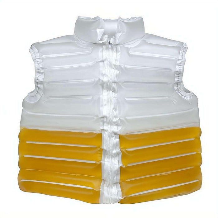 Beer Jacket With Straw, Transparent Puffer Coat, Fun Beer Beverage Holder, Party Essential, Drinkable Jacket for Festivals And Outdoor Events, Beergifts for Couple
