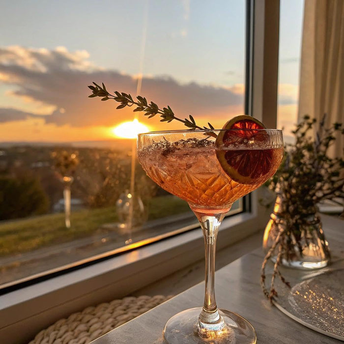 Abstinence Blood Orange Non Alcoholic Aperitif, 750ml, Award-Winning, Botanical Inspired, Bittersweet Non Alcoholic Drink, Distilled Non Alcoholic Spirits, Zero Proof Mocktail Alternative