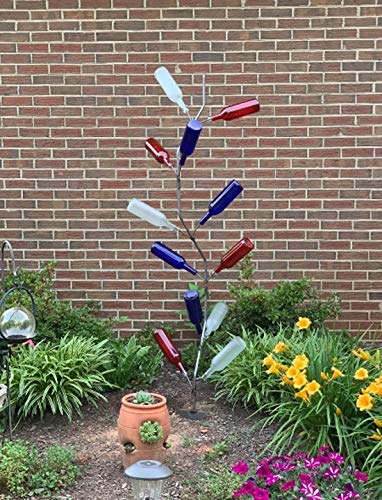 Hopfrog Market USA Wine Bottle Tree - Curved Southern Classic -Holds 13 Bottles- 6 FEET- Most Popular
