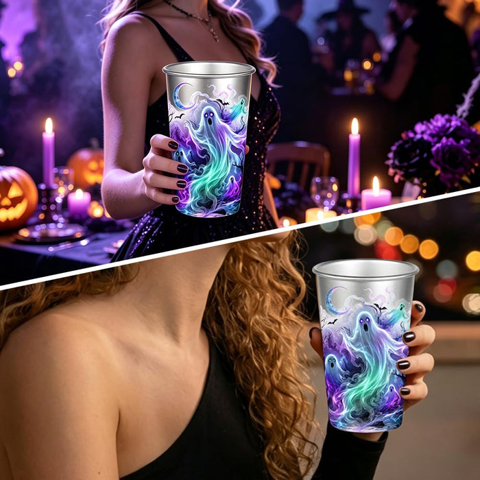 16oz Ghost Color Changing Cup Cold Activated, Halloween Party Supplies