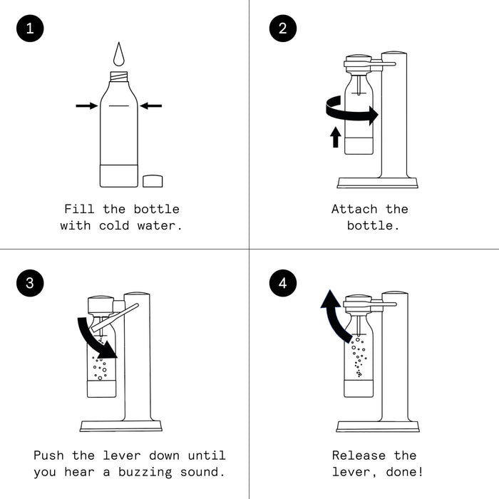 aarke - Carbonator III Premium Carbonator-Sparkling & Seltzer Water Maker-Soda Maker with PET Bottle (Stainless Steel)
