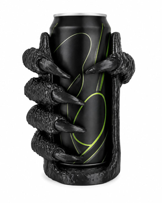 Gothic Claw Can Holder with Handle for 16 oz Tall Cans, 3D Printed Beverage Holder for Energy Drinks, Soda and Beer, Black