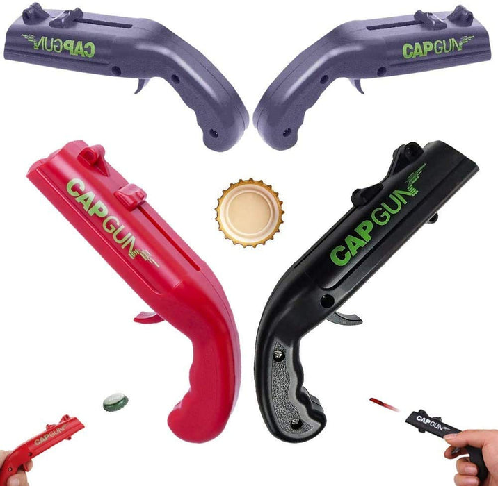 Shuirexue Cap Gun Beer Bottle Opener, Bottle Openers party favors [ 3 in 1 Pack] Gamer bottle opener for BBQ, Party, Bar, Drinking Bottle Opener with family, friends and drinking buddies
