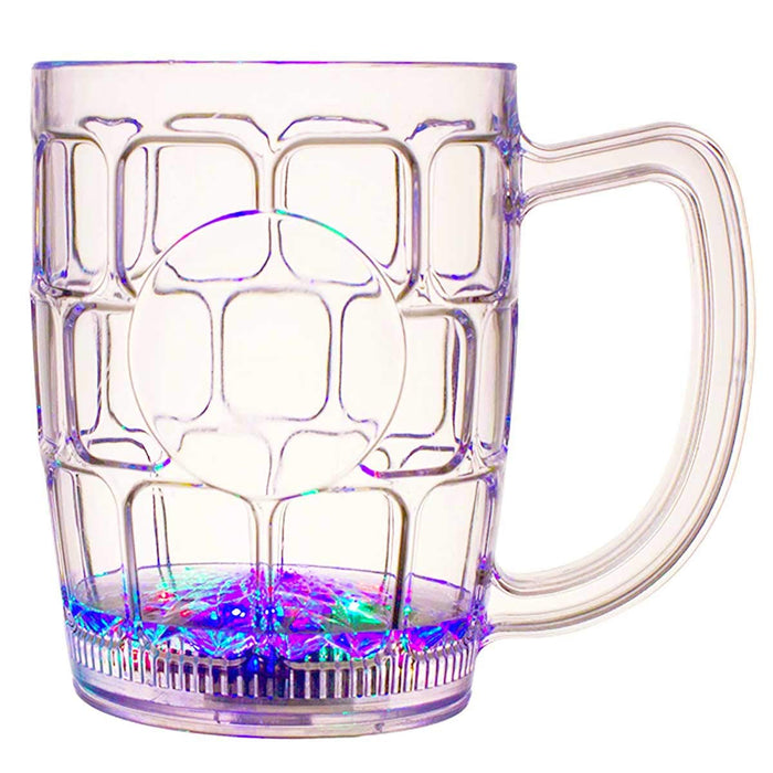 14 oz Light Up Beer Mug Novelty Multi-Color LED Flashing Party Cup