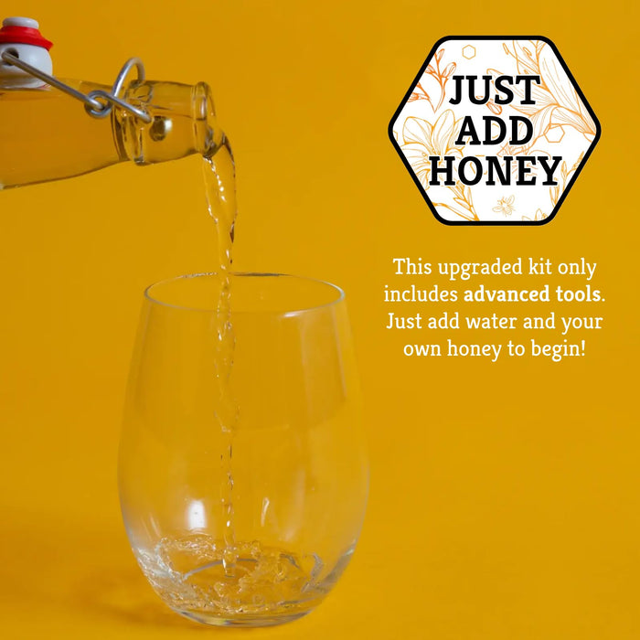 Craft A Brew - Deluxe Mead Making Kit - 1 Gallon Homebrew Starter Set with Backsweetening & Bottling Tools - DIY Mead Brewing Kit for Beginners - Just Add Honey