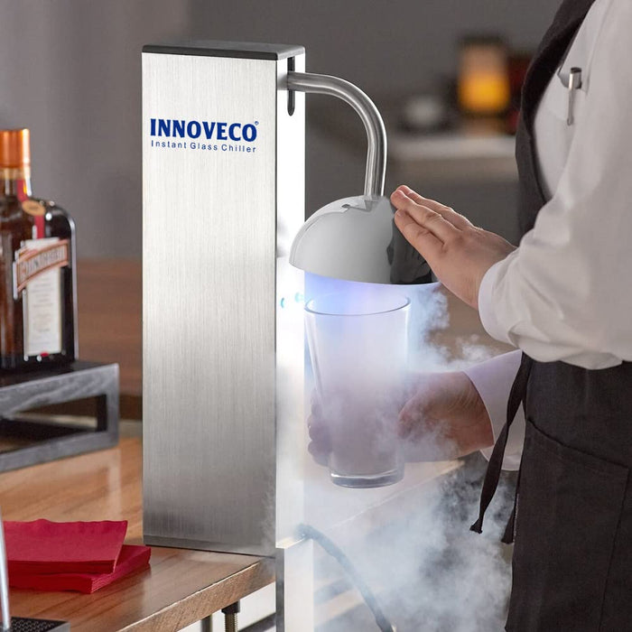 INNOVECO Glass Chiller – CO2 Glass Froster for Cups and Glasses – Instant Drink Chiller for Cocktail, Beer, Mixed Drinks, Wine – Glass Chiller for Bar, Restaurant, Kitchen.