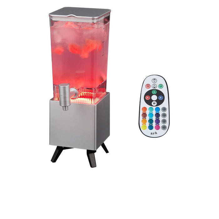 WILON 2L LED Drink Dispenser with Ice Tube for Parties, Beer & Juice