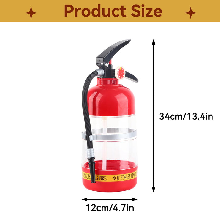 2L Whiskey Decanter, Portable Fire Extinguisher Container Funny Beer Dispenser for Home Party Beer Dispenser Barrels Bar Beverage Liquor Rack Machine for Wine Spirits Drinks