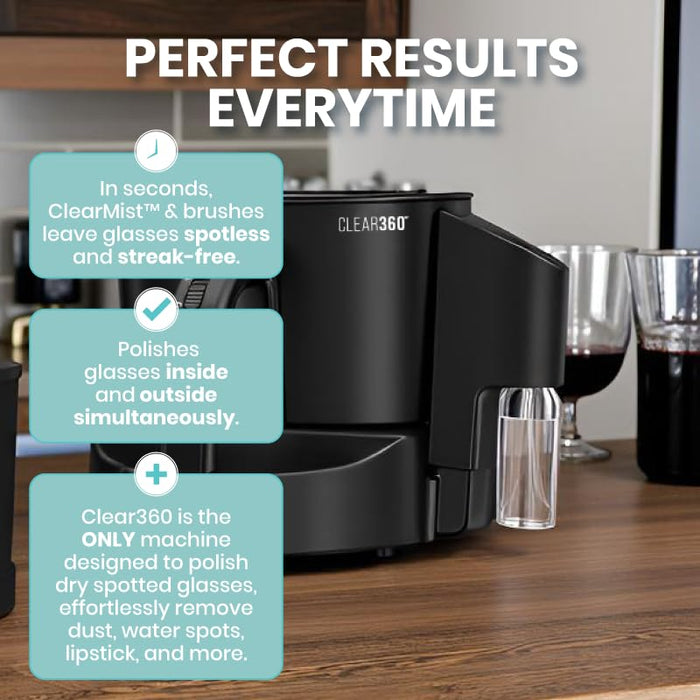Clear360º Home Glassware Polisher