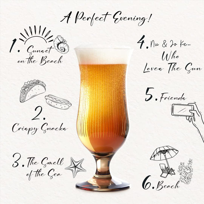 GRACE ERA Unique Cocktail Glasses Classic Belgian Beer, Pint Craft, Pilsner IPA Beer, Solid Glassware, Cocktail Set Premium Glassware Professional Quality Beer Glasses Set of 2-15oz