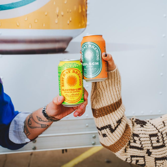 Best Day Brewing Non-Alcoholic Variety Pack - Premium Ingredients (12-Pack, All Four Core)