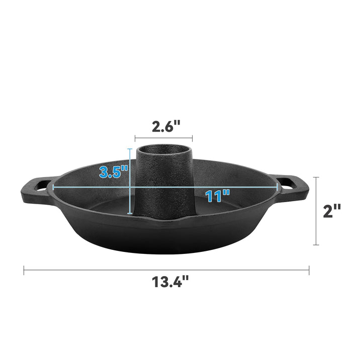 Charkettle Cast Iron Poultry Roaster Insert for Gourmet BBQ System