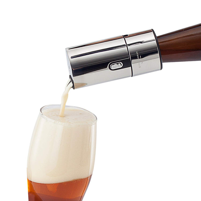 GREEN HOUSE Bottled Beer Foam Maker - Awesome Compact Gift for Beer Lovers. Basic Bottled Beer into a Delicious & Fine Tasty Beer with Ultra Fine Foam.