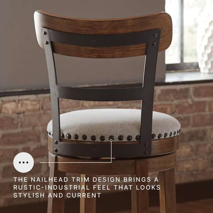 Signature Design by Ashley Valebeck Counter Height Bar Stool, Brown