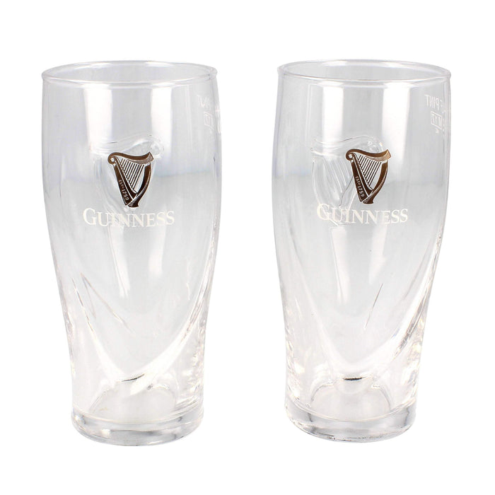 Guinness Half Pint Glasses – Set of 2 | 10oz Capacity | Official Livery Design | Not Full Pint Size