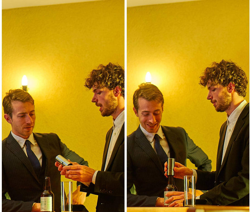 GREEN HOUSE Bottled Beer Foam Maker - Awesome Compact Gift for Beer Lovers. Basic Bottled Beer into a Delicious & Fine Tasty Beer with Ultra Fine Foam.