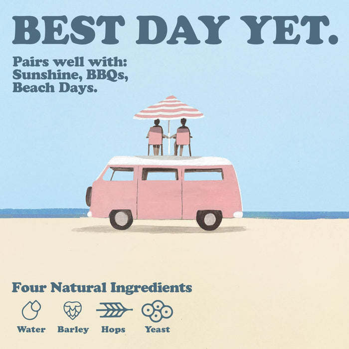 Best Day Brewing Non-Alcoholic Variety Pack - Premium Ingredients (12-Pack, All Four Core)