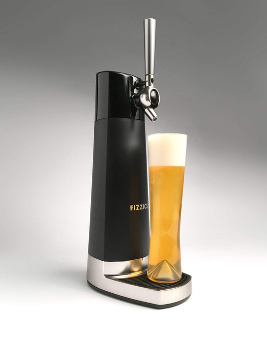 FIZZICS - DraftPour Beer Dispenser - Converts Any Can or Bottle Into a Nitro-Style Draft, Gift for Men and Beer Enthusiast, Beer Tap Draft Machine - Carbon