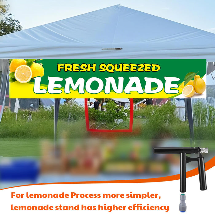 Saillong Beverage Gun Lemonade Dispenser Trigger Pump System Beer Bottle Filler Accessory Kit, Freshly Squeezed Lemonade Stand Supplies, Beverage Gun, 6.6ft Tube and Adapter, Oktoberfest Supplies