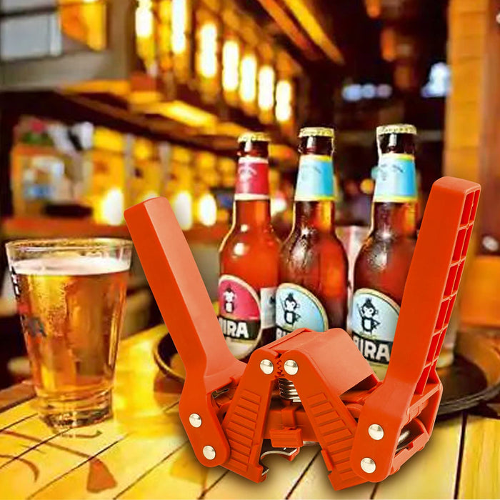 Brewland Beer Bottle Capper and Caps Kit, Crown Bottle Cappers Tool With Magnet for Bottle Capping, Red Baron Home Brew Hand Bottles Capper with 150 Crown Caps for Bottling (Beer Bottle Capper)