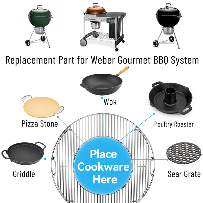 Charkettle Cast Iron Poultry Roaster Insert for Gourmet BBQ System