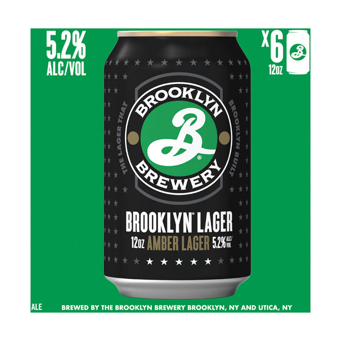 Brooklyn Brewery Lager 6Pk Cans, 12 Fz
