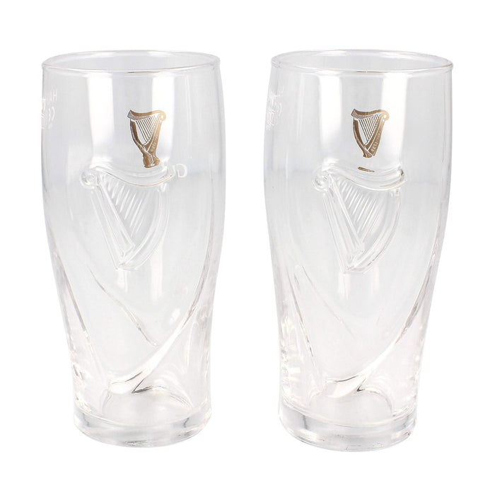 Guinness Half Pint Glasses – Set of 2 | 10oz Capacity | Official Livery Design | Not Full Pint Size