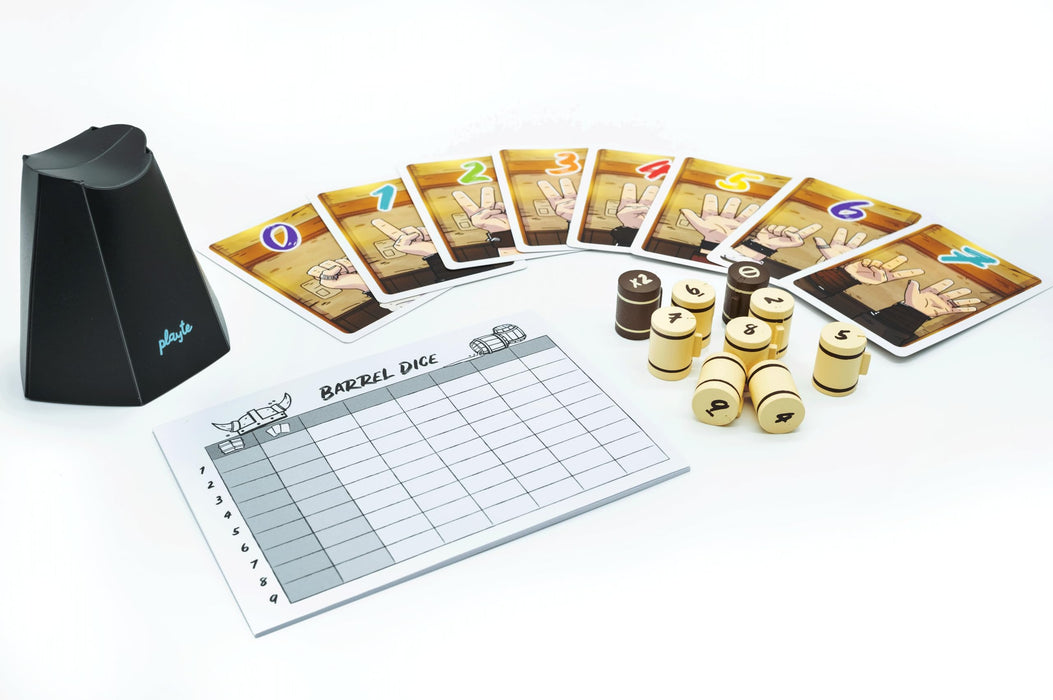 Beer Mug Dice Push-Your-Luck Party Game Set with Dice Cup, 9 Beer Dice, 48 Cards and Score Pads for Adults