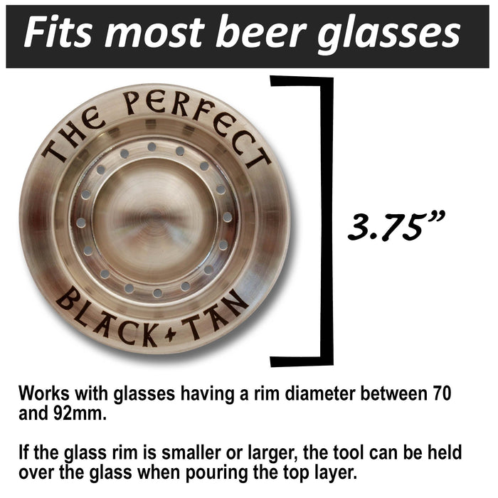 The Perfect Black and Tan Beer Layering Tool - 3 Pack - Bartender/Bar Accessory for Layered Beer Cocktails