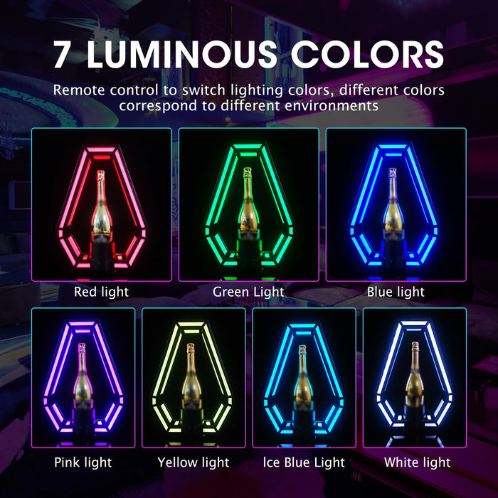 GLITCHCORE LED Liquor Bottle Display Shelf，bar Bottle Service Sign，Clu ...