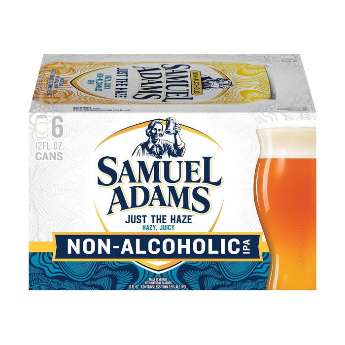Samuel Adams Non-Alcoholic Just The Haze 6Pk Cans, 12 Fz