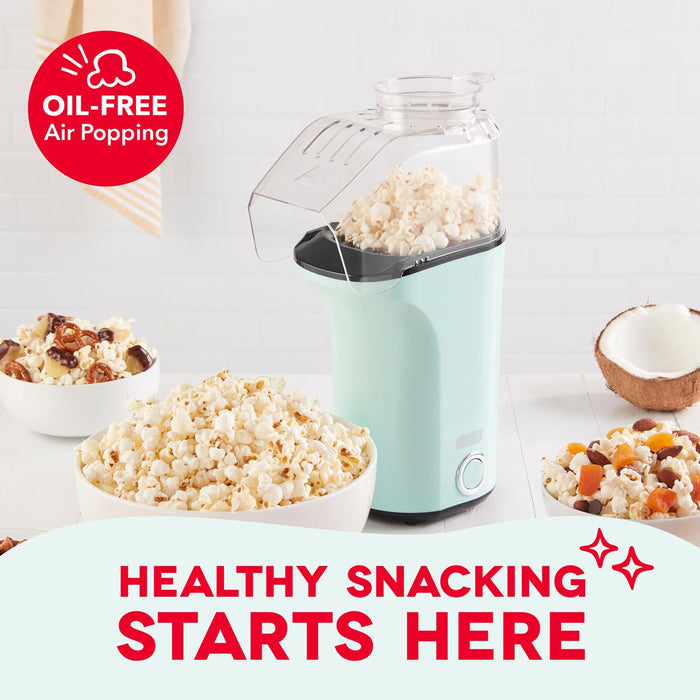 Dash Fresh Pop Popcorn Maker, 16-Cup Hot Air Popper, Aqua
