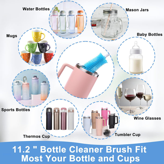 XANGNIER Water Bottle Cleaner Brush Set for Owala 24oz/32oz/40oz Cup,5 Pcs