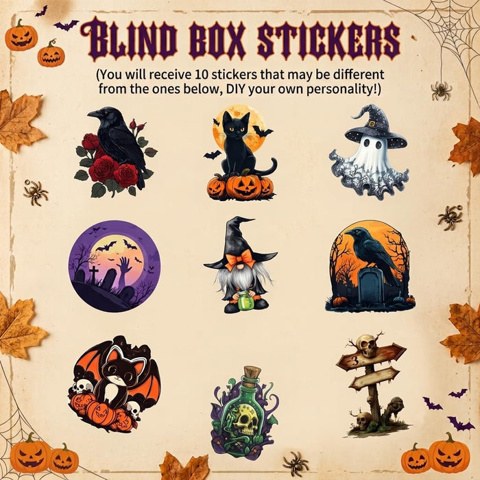 1Gallon Halloween Drink Dispenser with 10 Stickers for Party Decoration